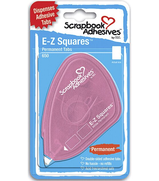Scrapbook Adhesives E Z Square Tabs 650 Pkg Permanent