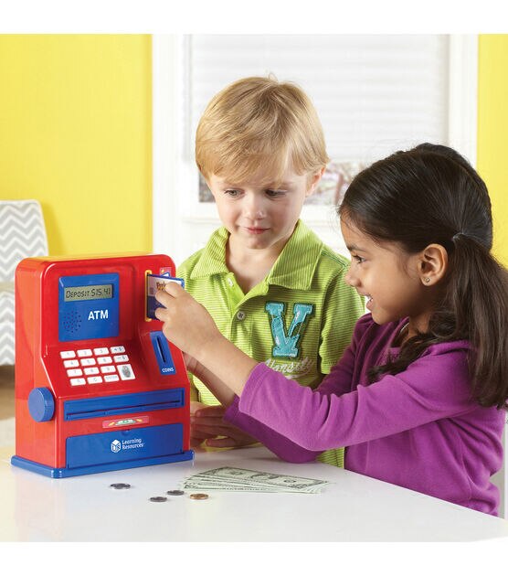 Learning Resources 32ct Pretend & Play Teaching ATM Bank Set, , hi-res, image 4
