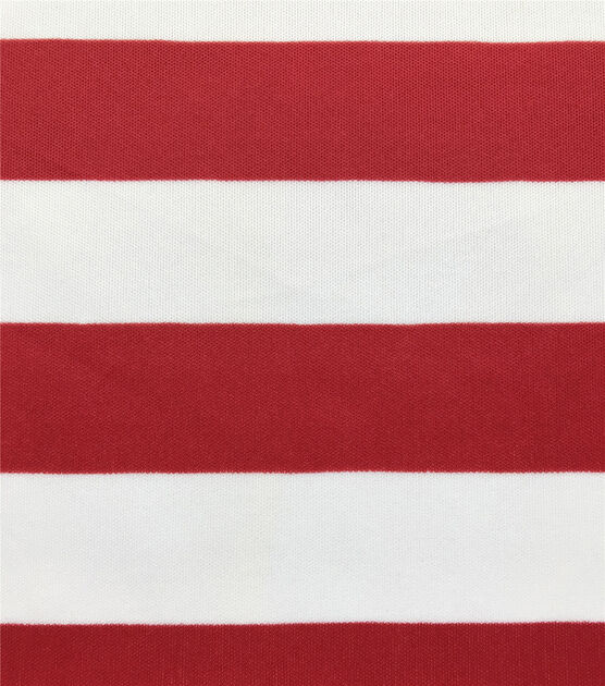 The Witching Hour Costume Knit Fabric Red White Stripe, , hi-res, image 2