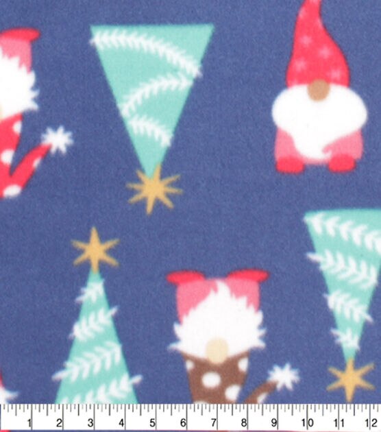 Christmas Gnomes Blizzard Prints Fleece Fabric, , hi-res, image 3