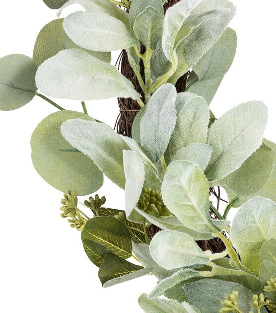 21" Lamb's Ear Wreath by Bloom Room, , hi-res, image 2