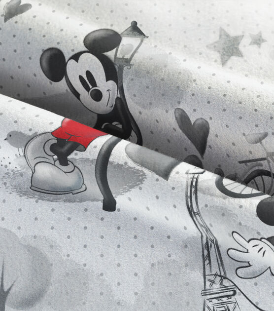 Disney Mickey & Minnie Fleece Fabric Vintage Romance, , hi-res, image 3