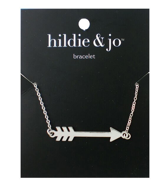 8" Silver Metal Arrow Bracelet by hildie & jo