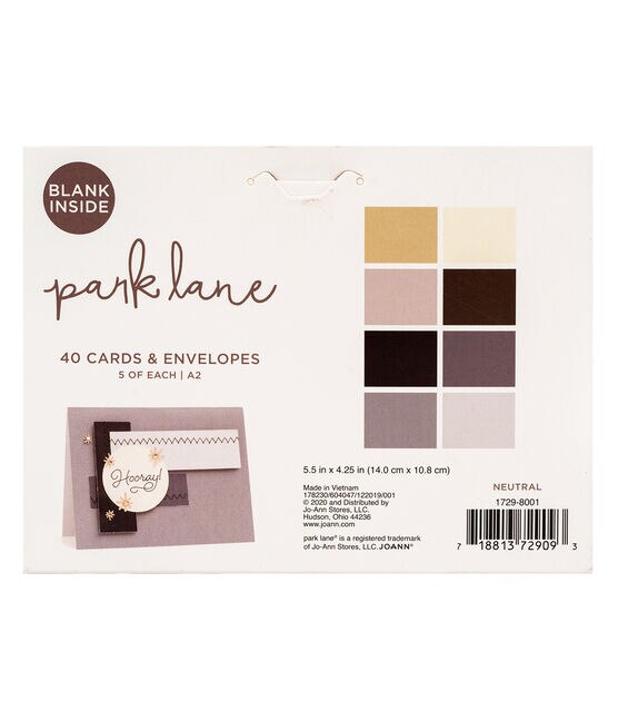 80ct Neutral A2 Cards & Envelopes by Park Lane, , hi-res, image 3