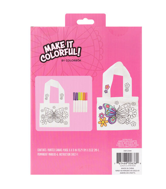 American Crafts 8pc Color Your Own Purse Kit, , hi-res, image 2