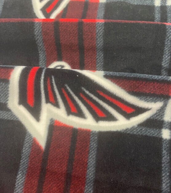 Fabric Traditions Atlanta Falcons Fleece Fabric Plaid, , hi-res, image 3