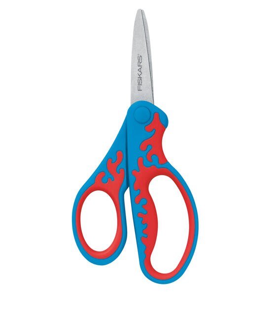 Fiskars 5" Soft Grip Left Handed Kids Pointed Tip Scissors