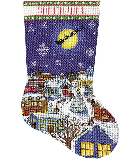 Victor's Christmas Stocking Cross Stitch Embroidery Kit from Just
