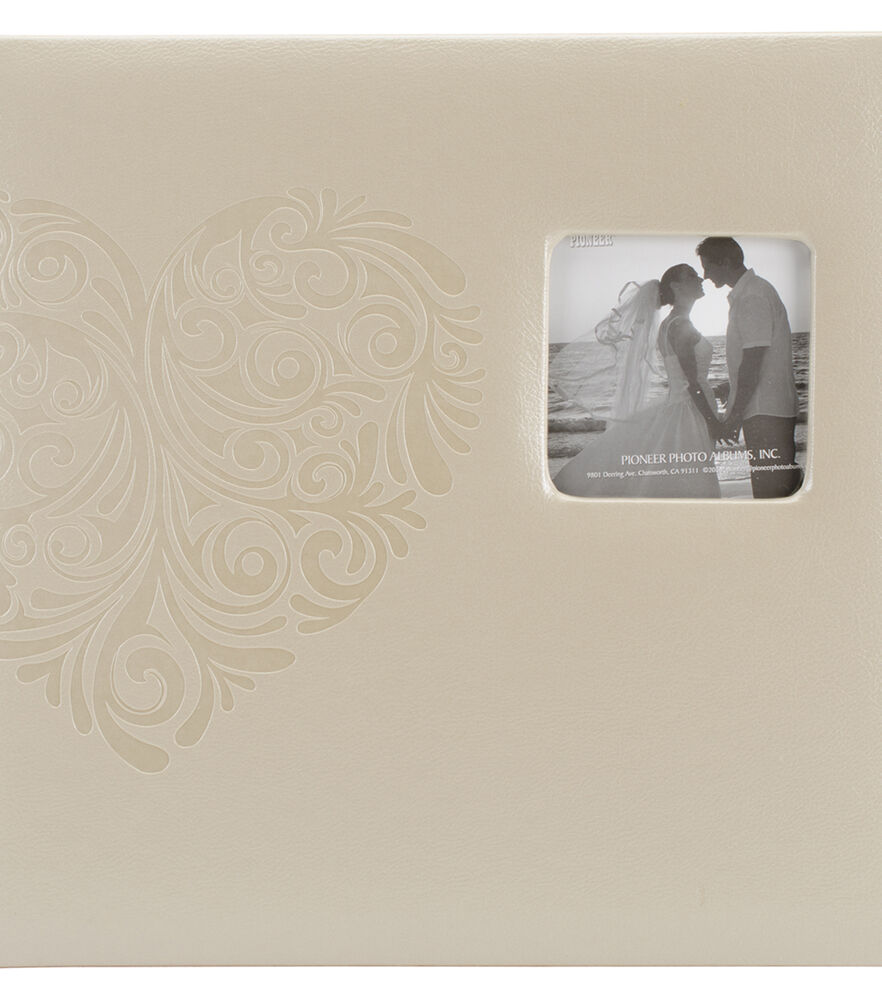 Pioneer Embossed Wedding Album: Tree, Heart, swatch