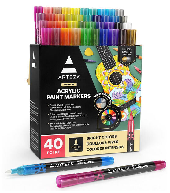 Montana 6 Color Acrylic Marker Set Extra Fine