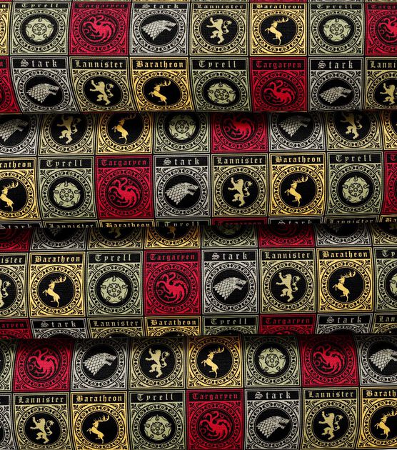 Game of Thrones House Banner Tiles Cotton Fabric, , hi-res, image 3