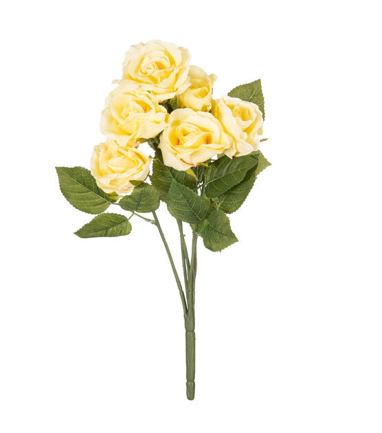 17" Yellow Rose Bush by Bloom Room
