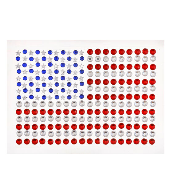 Park Lane Adhesive Gem Sticker US Flag, , hi-res, image 2