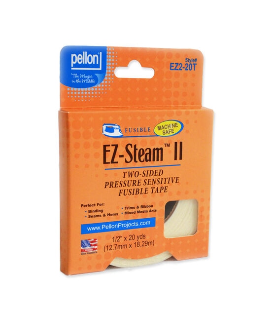Pellon EZ-steam II 1/2" x 20yd Double Sided Adhesive Fusible Tape