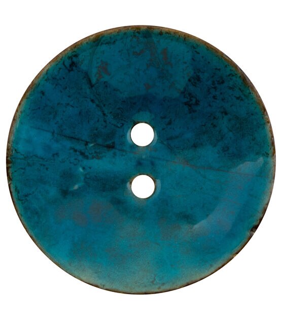 Organic Elements 2.5" Coconut Round 2 Hole Button, , hi-res, image 4