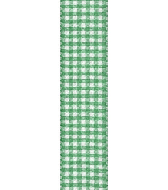 Offray 1.5" x 9' Gingham Tafetta Ribbon With Wired Edge, , hi-res, image 3