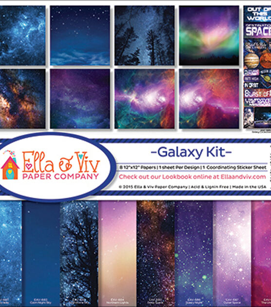 Ella & Viv Collection Kit 12"X12" Galaxy, , hi-res, image 2