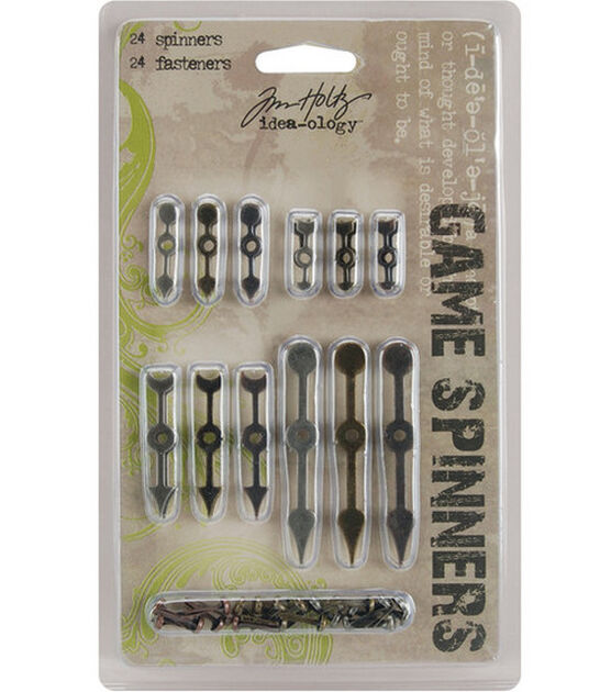 Tim Holtz Idea Ology 24ct Antique Metallic Game Spinners