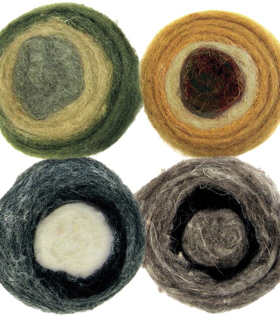 Dimensions 2o Feltworks Earth Tones Wool Roving Rolls, , hi-res, image 2