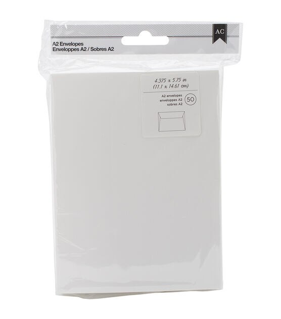 American Crafts A2 Envelopes 4.378''x5.75'' 50 pcs