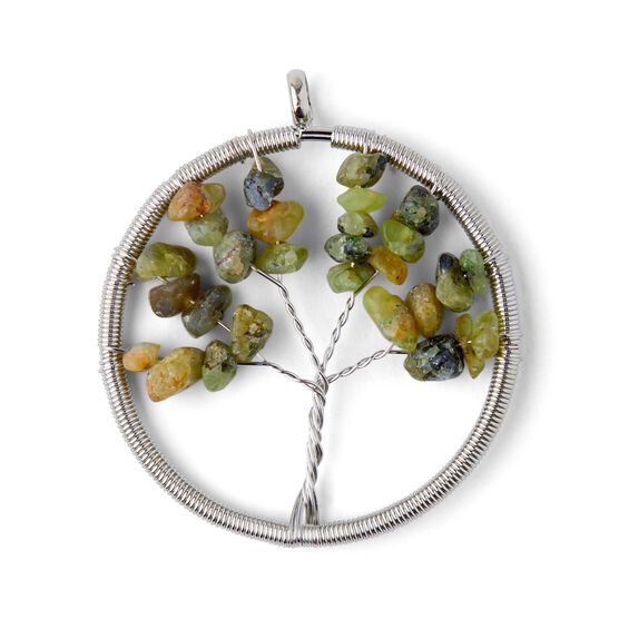 Iron & Jasper Tree of Life Pendant by hildie & jo, , hi-res, image 2