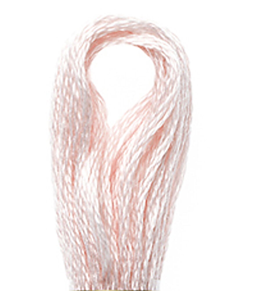 DMC 8.7yd Pink 6 Strand Cotton Embroidery Floss, 818 Baby Pink, swatch, image 8