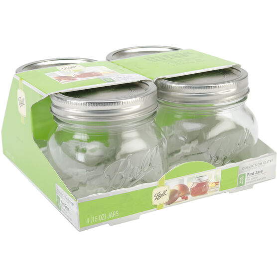Ball 4-Pack 16 oz Pint Wide Mouth Nesting Jar