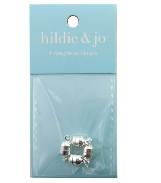 4pk Silver Magnetic Clasps by hildie & jo