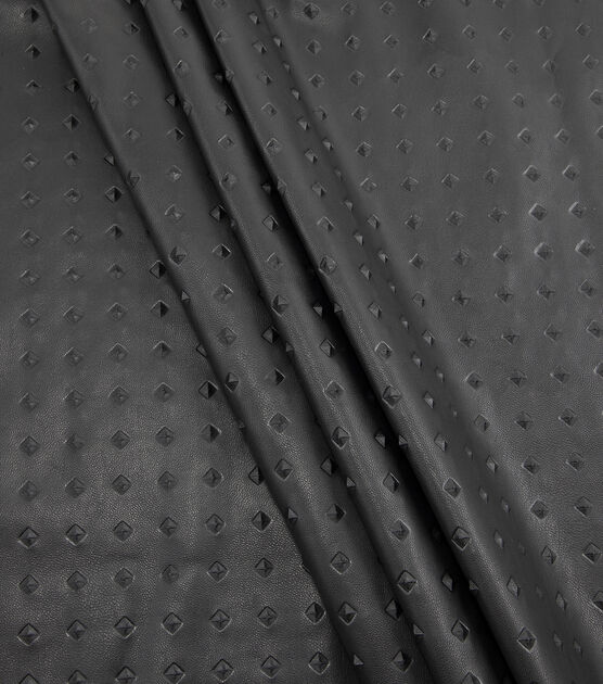 Yaya Han Cosplay Black Raised Textured Faux Leather Fabric, , hi-res, image 4