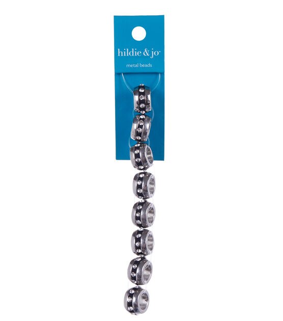 14mm Metal Rhinestone Ring Strung Beads by hildie & jo