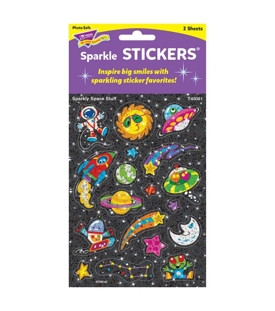 TREND 216pc Large Sparkly Space Stuff Sparkle Stickers, , hi-res, image 4