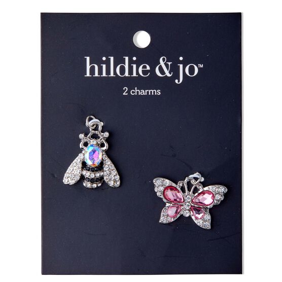 Silver Bug & Butterfly Charms by hildie & jo