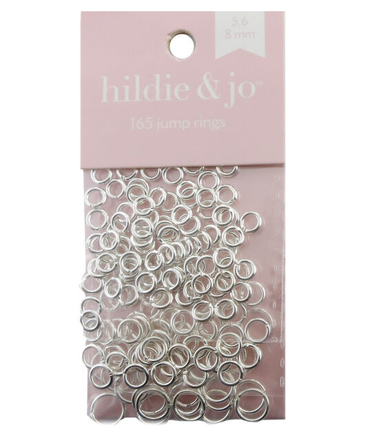 165ct Shiny Silver Metal Jump Rings by hildie & jo