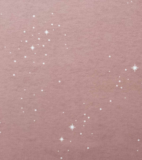 Celestial Pink Nursery Flannel Fabric