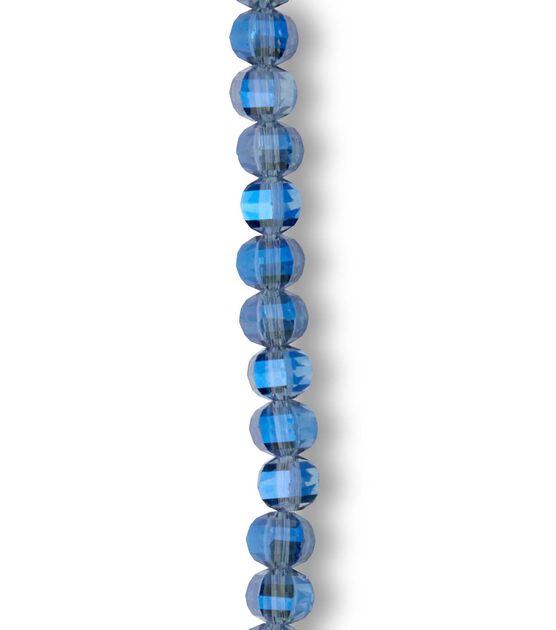 7" Royal Blue Glass Strung Beads by hildie & jo, , hi-res, image 3