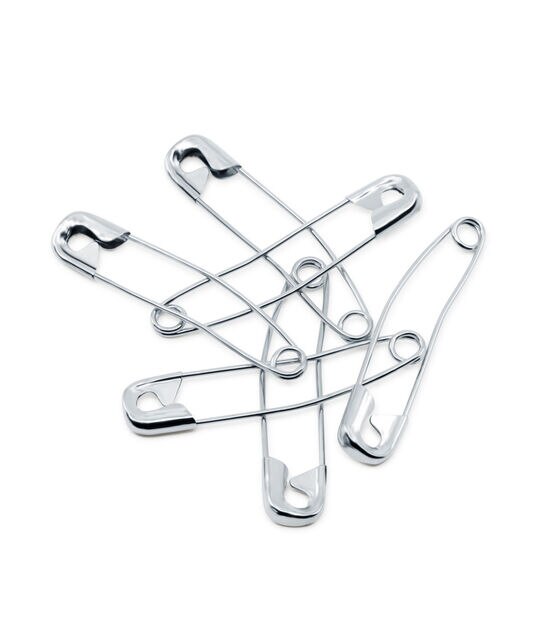 200pcs Safety Pins Stainless Steel Curved Pins Durable Curved Safety Pin for Quilting, Size: 3.8X0.7CM