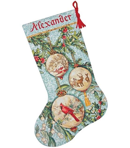 Dimensions 16" Enchanted Ornament Counted Cross Stitch Stocking Kit