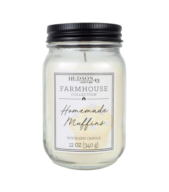12oz Homemade Muffins Scented Mason Jar Candle by Hudson 43
