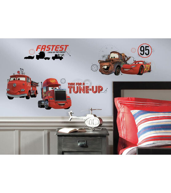 RoomMates Peel & Stick Wall Decals Cars Friends to the Finish, , hi-res, image 3