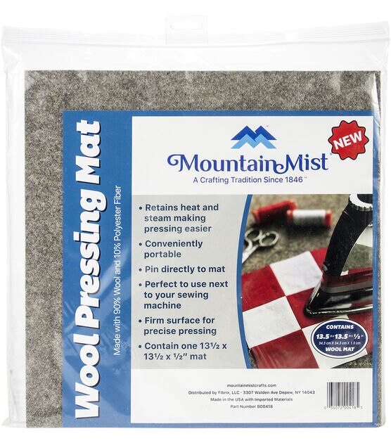Mountain Mist Wool Pressing Mat 13.5''X13.5''X.5'' Grey, , hi-res, image 2