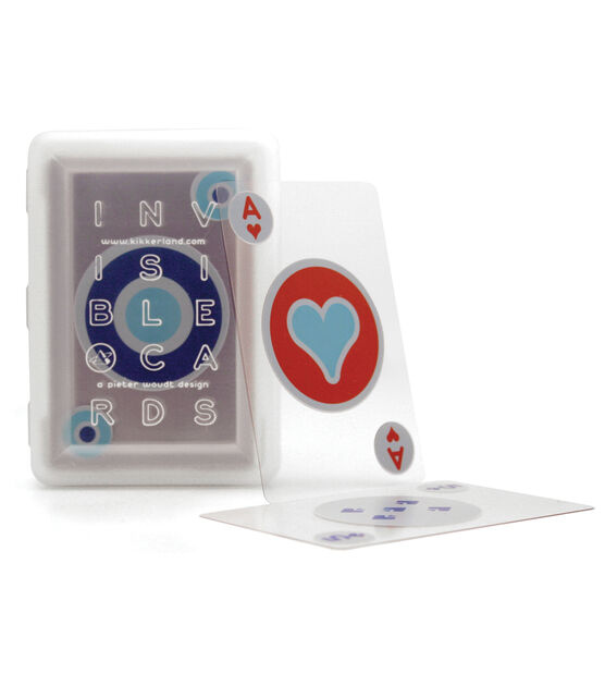 Kikkerland Playing Cards Invisible