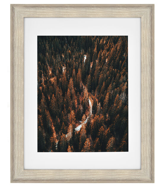 14" x 18" Matted to 11" x 14" Burnt Pine Table Frame by Hudson 43