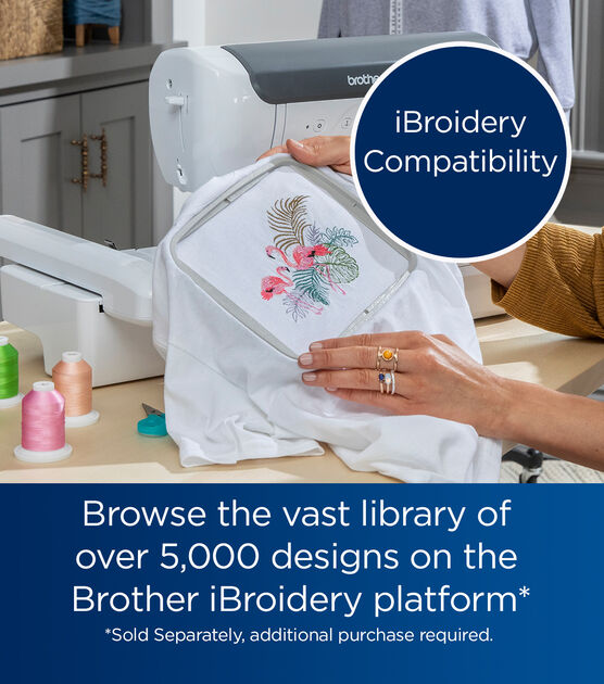 Brother SE2000 Computerized Sewing and Embroidery Machine, 5 x 7 Hoop  Area, LCD Touchscreen + $199 Bonus Bundle 