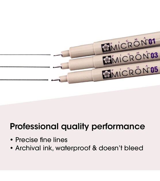 Pigma Micron Pens 08 .5mm 6/Pkg Black