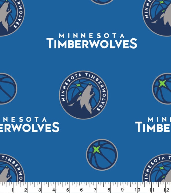 NBA Minnesota Timberwolves Cotton Fabric Logo Toss