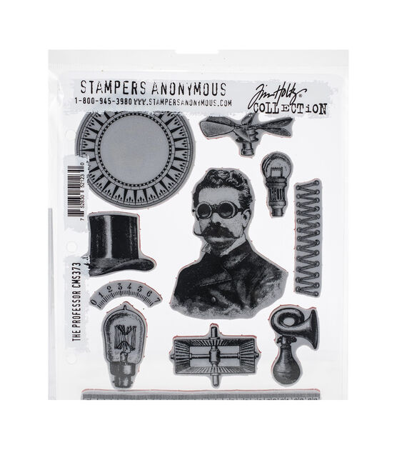 Tim Holtz Cling Stamps 7''X8.5'' The Professor