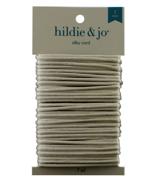 2mm x 7yds White Nylon Silky Cord by hildie & jo