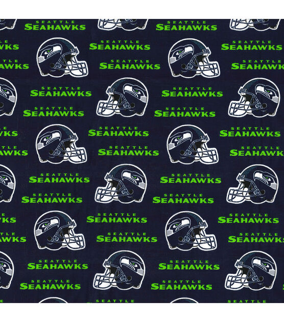 Fabric Traditions Seattle Seahawks Cotton Fabric Helmet Logo, , hi-res, image 2