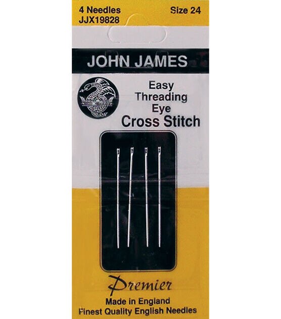 John James Easy Threading Eye Cross Stitch Hand Needles Size 26, , hi-res, image 1