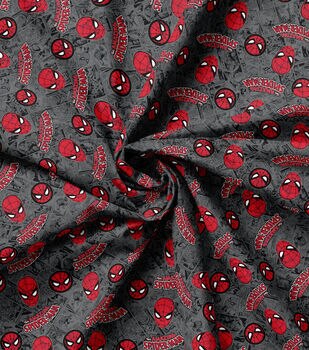 Marvel Spider Man Through The Years Cotton Fabric